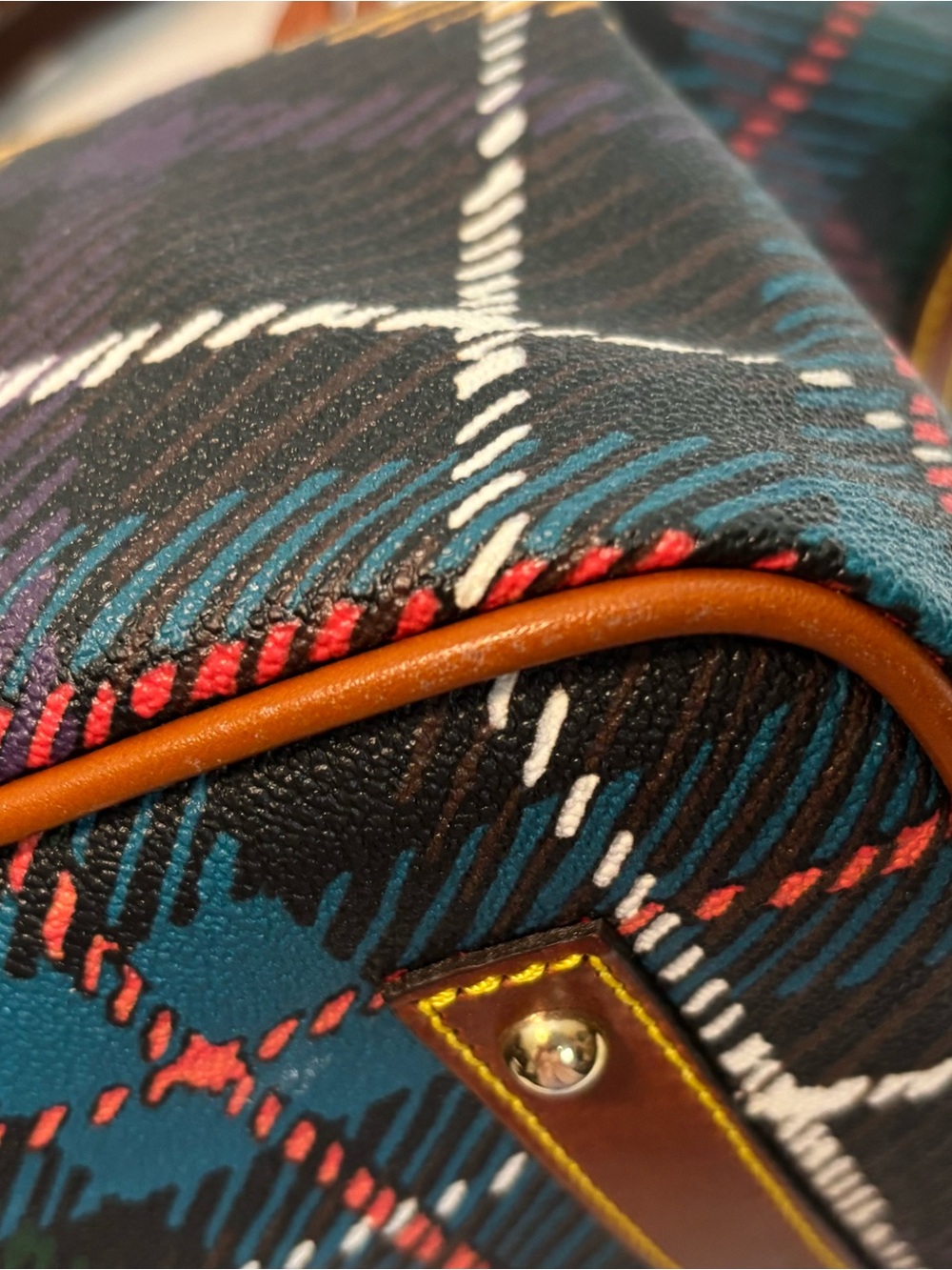 Dooney & Bourke ($270) Multicolor Plaid Tartan Domed Satchel - Picture 10 of 16